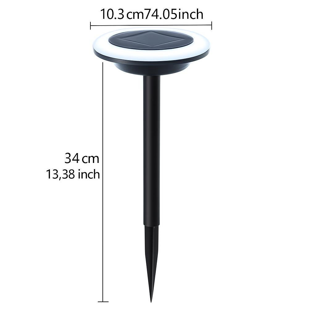 Solar-Powered Multicolored LED Garden Lights - Eco-Friendly Outdoor Lighting