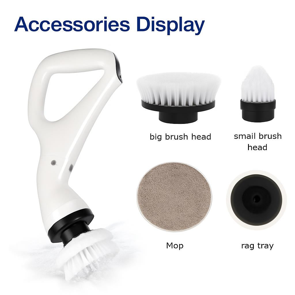 Eco-Friendly Electric Cleaning Brush - Ergonomic & Water-Saving