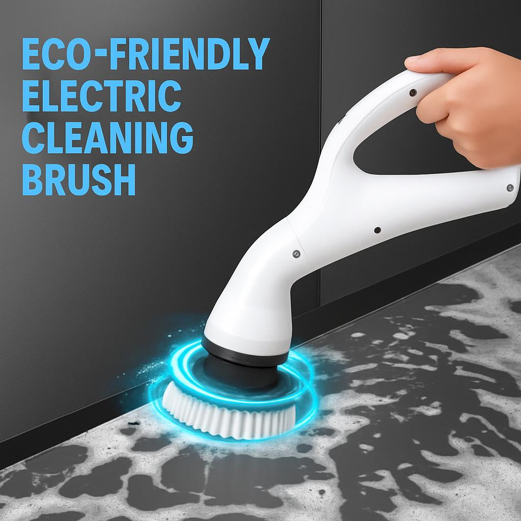 Eco-Friendly Electric Cleaning Brush - Ergonomic & Water-Saving