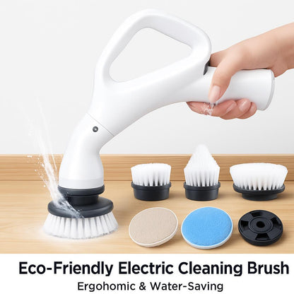Eco-Friendly Electric Cleaning Brush - Ergonomic & Water-Saving