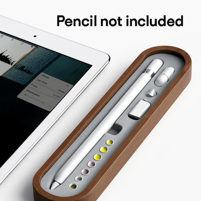 Eco-Friendly Walnut Storage Box for iPad & Stylus