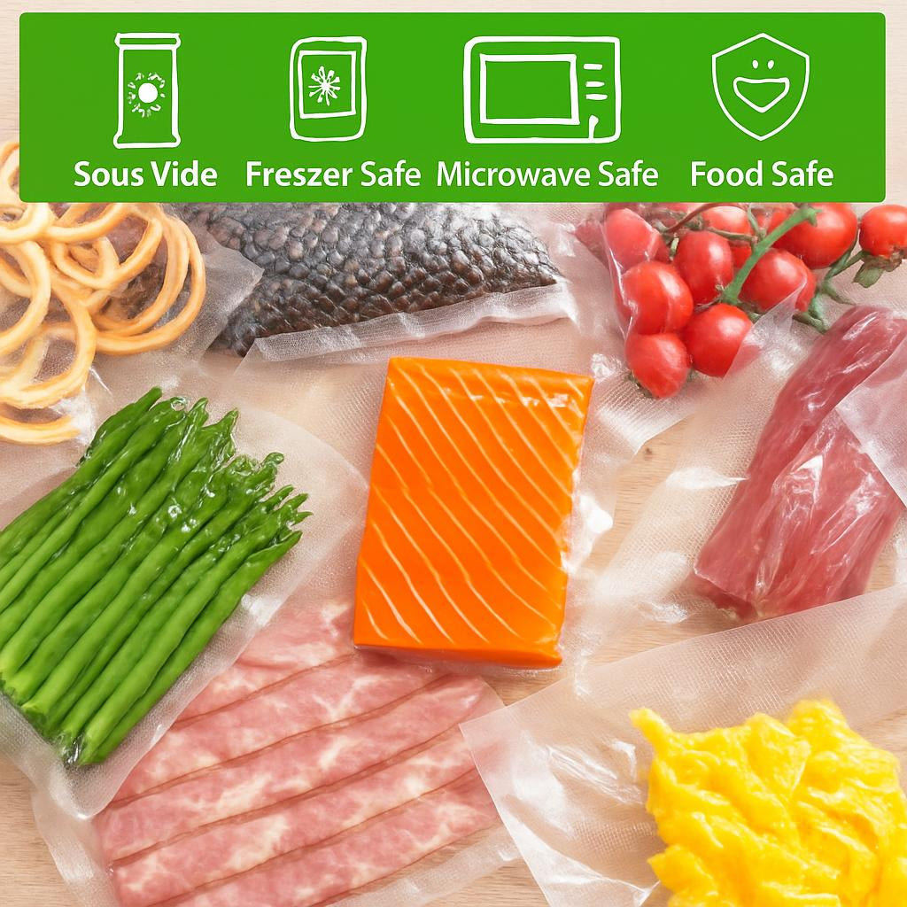 Eco-Friendly BPA Free Vacuum Sealer Bags for Food Storage