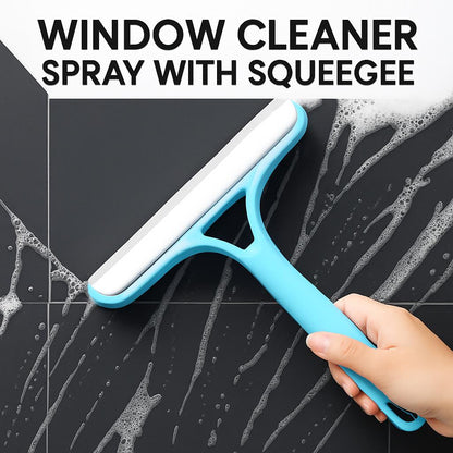 Eco-Friendly Window Cleaner Spray with Squeegee