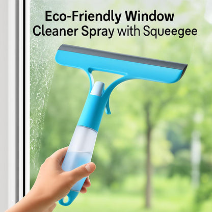 Eco-Friendly Window Cleaner Spray with Squeegee