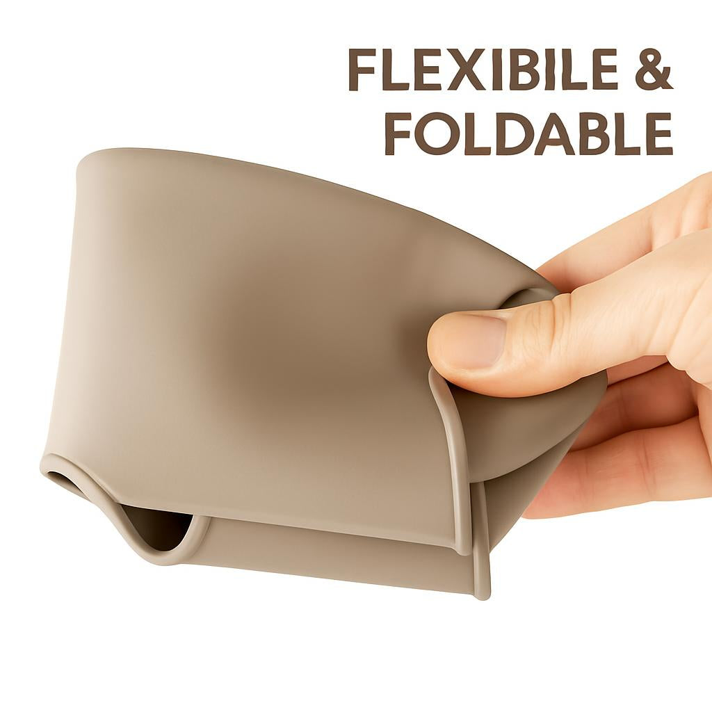 Eco-Friendly Silicone Baby Bibs with Catch Pocket