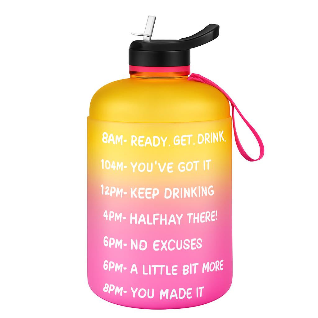 Eco-Friendly Gallon Water Bottle with Straw
