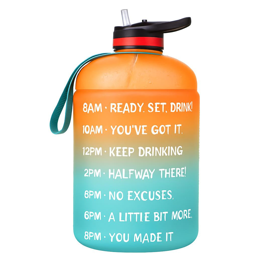 Eco-Friendly Gallon Water Bottle with Straw