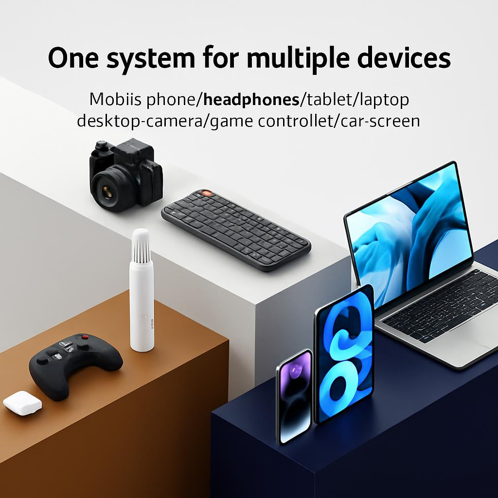 Eco-Friendly Keyboard & Headset Cleaning Brush