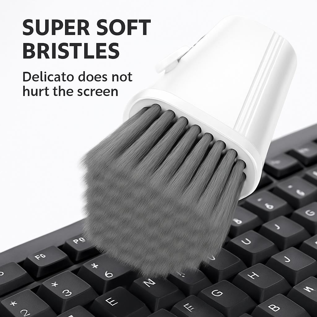 Eco-Friendly Keyboard & Headset Cleaning Brush