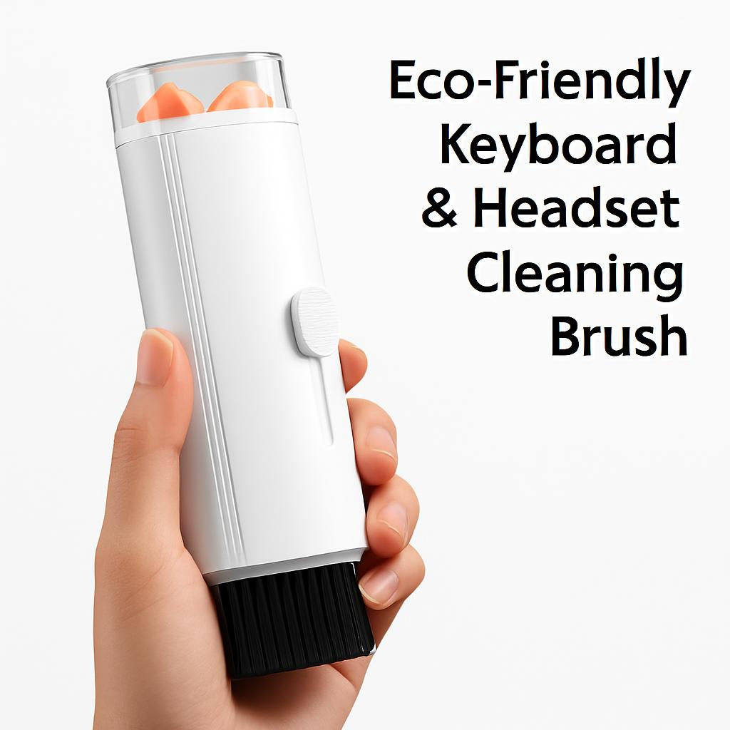 Eco-Friendly Keyboard & Headset Cleaning Brush