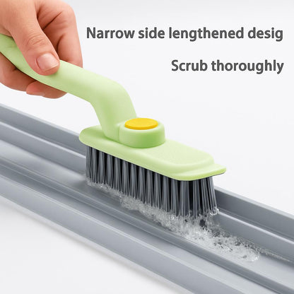 Eco-Friendly Narrow Scrub Brush with Light Green Handle