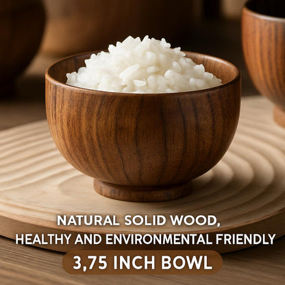 Eco-Friendly Wooden Bowls - Sustainable, Biodegradable, Durable