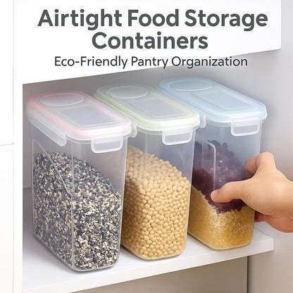 Airtight Food Storage Containers - Eco-Friendly Pantry Organization