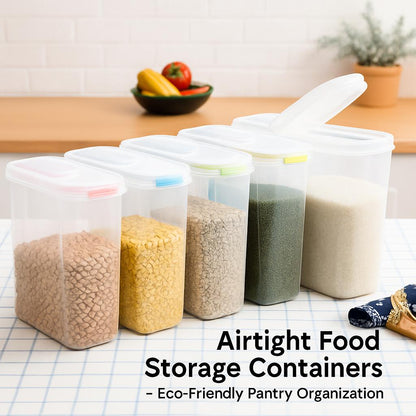 Airtight Food Storage Containers - Eco-Friendly Pantry Organization