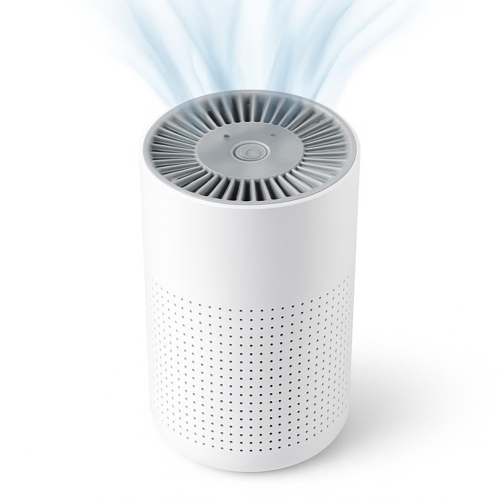 Energy-Efficient Cylindrical Air Purifier with Washable Filters
