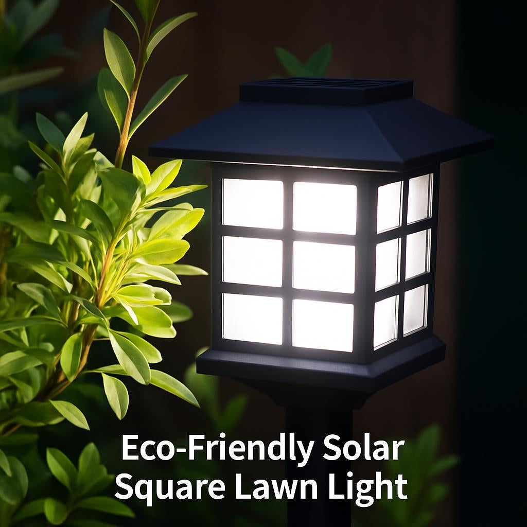 Eco-Friendly Solar Square Lawn Light