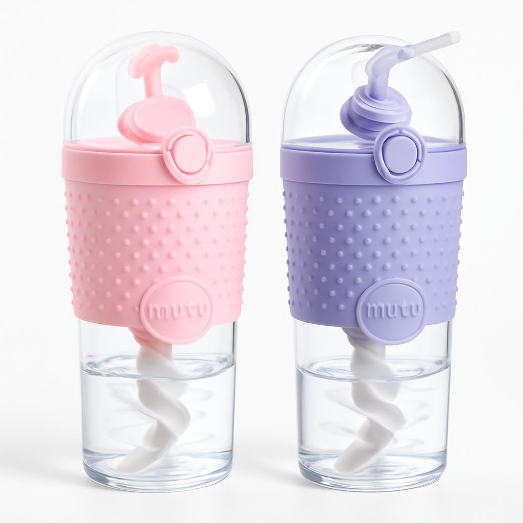 Eco-Friendly Kids Water Bottle with Straw - BPA Free