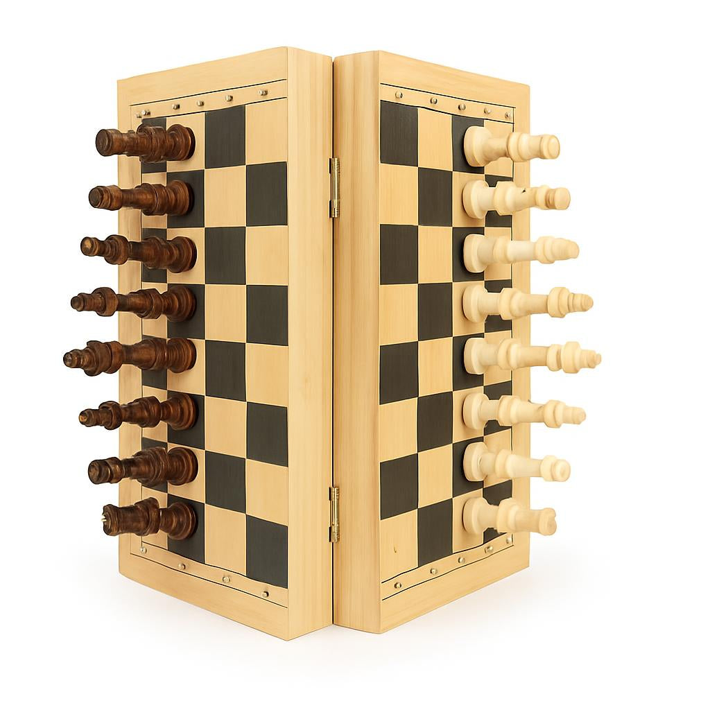 Eco-Friendly Wooden Chess Set - Sustainable Board Game for Mindful Play