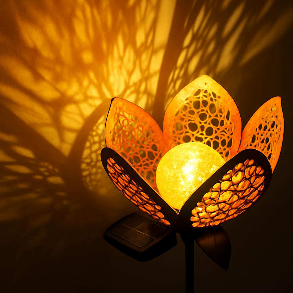 Solar Flower Garden Lights - Eco-Friendly Outdoor Décor