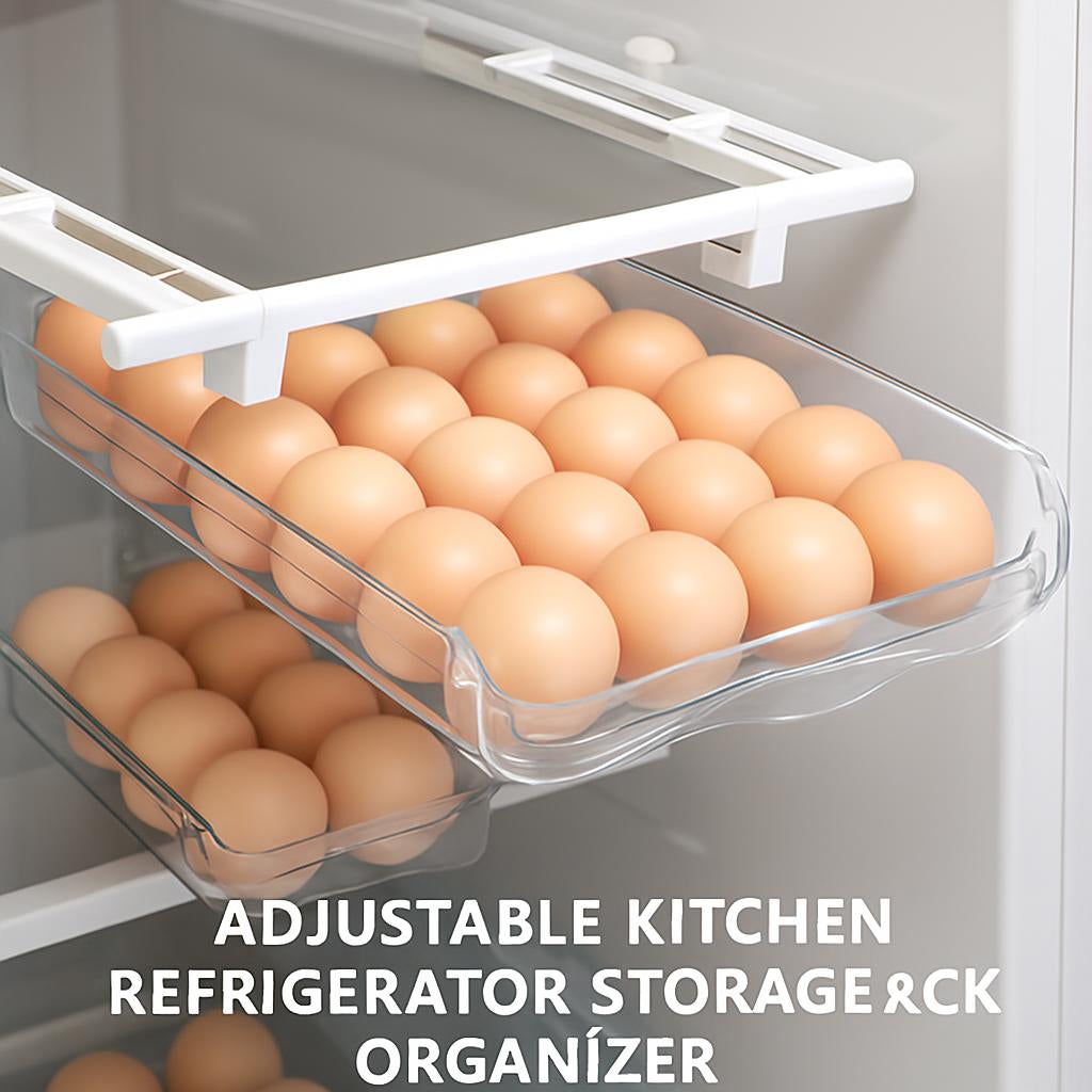 Transparent Egg Storage Tray for Refrigerator Organization
