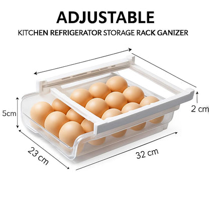 Adjustable Kitchen Refrigerator Storage Rack Organizer