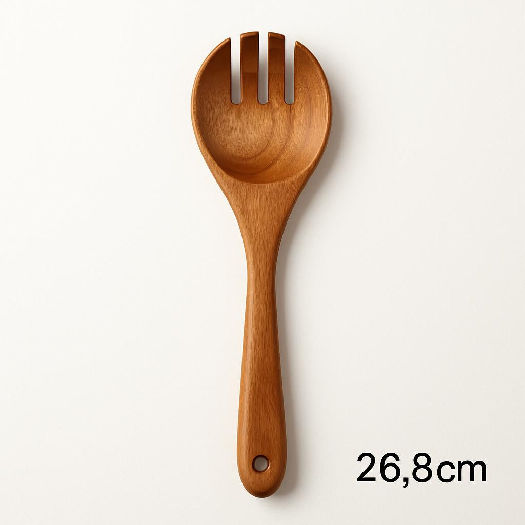 Eco-Friendly Wooden Kitchen Utensils Set - Sustainable & Durable