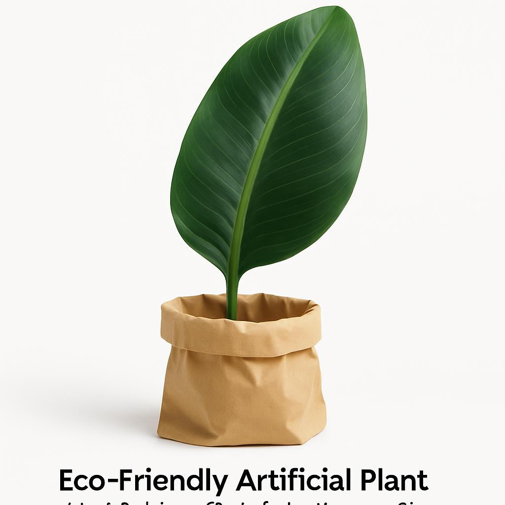 Eco-Friendly Artificial Plant with Biodegradable Paper Bag