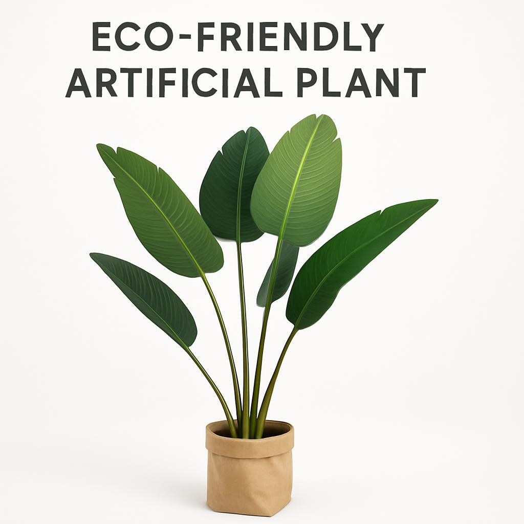 Eco-Friendly Artificial Plant with Biodegradable Paper Bag