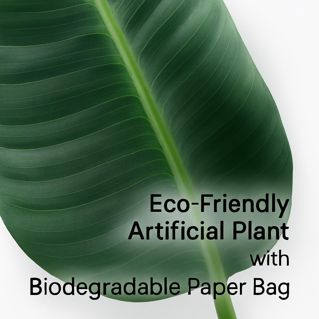 Eco-Friendly Artificial Plant with Biodegradable Paper Bag