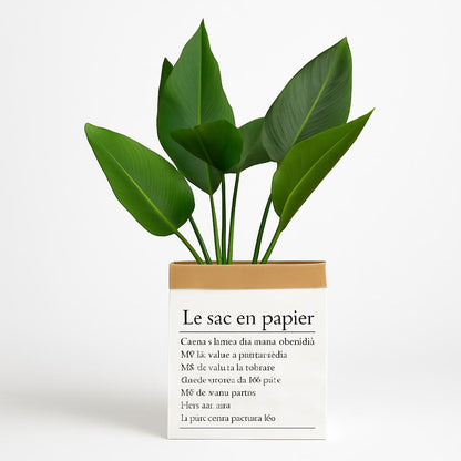 Eco-Friendly Artificial Plant with Biodegradable Paper Bag