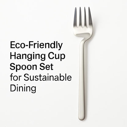 Eco-friendly stainless steel fork with four tines