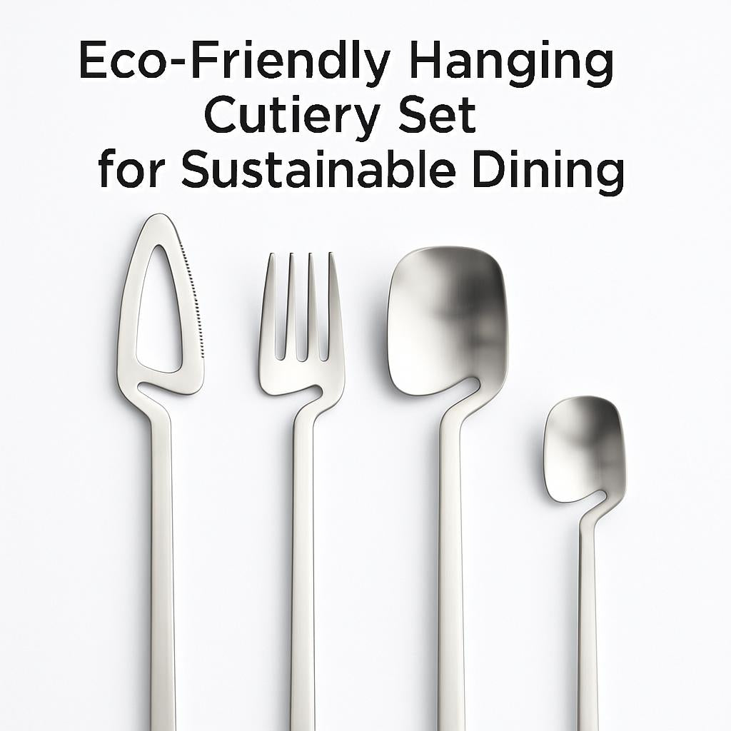 Eco-Friendly Hanging Cup Spoon Set for Sustainable Dining