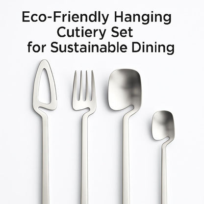Eco-Friendly Hanging Cup Spoon Set for Sustainable Dining