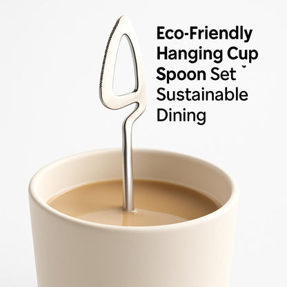 Eco-Friendly Hanging Cup Spoon Set for Sustainable Dining