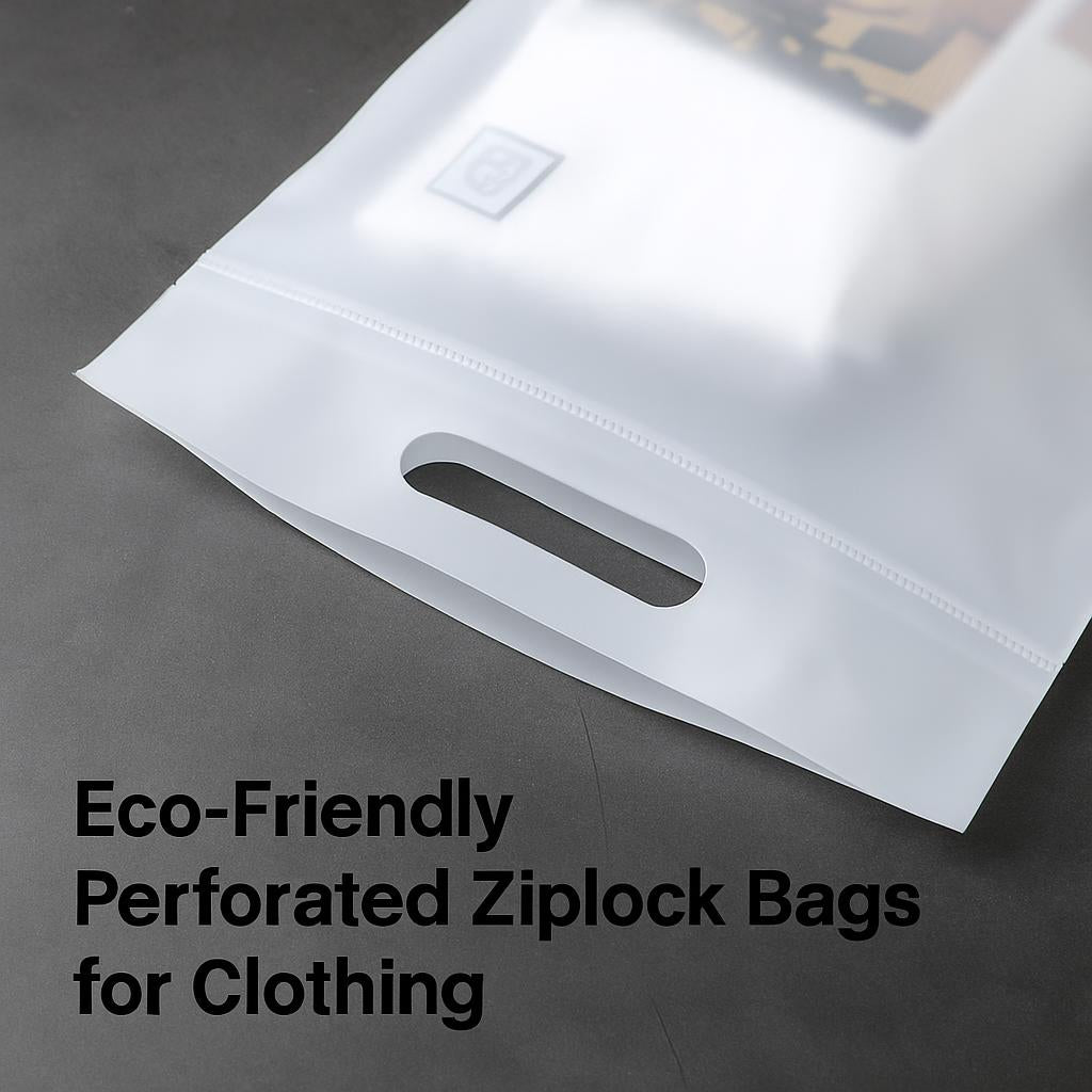 Eco-Friendly Perforated Ziplock Bags for Clothing