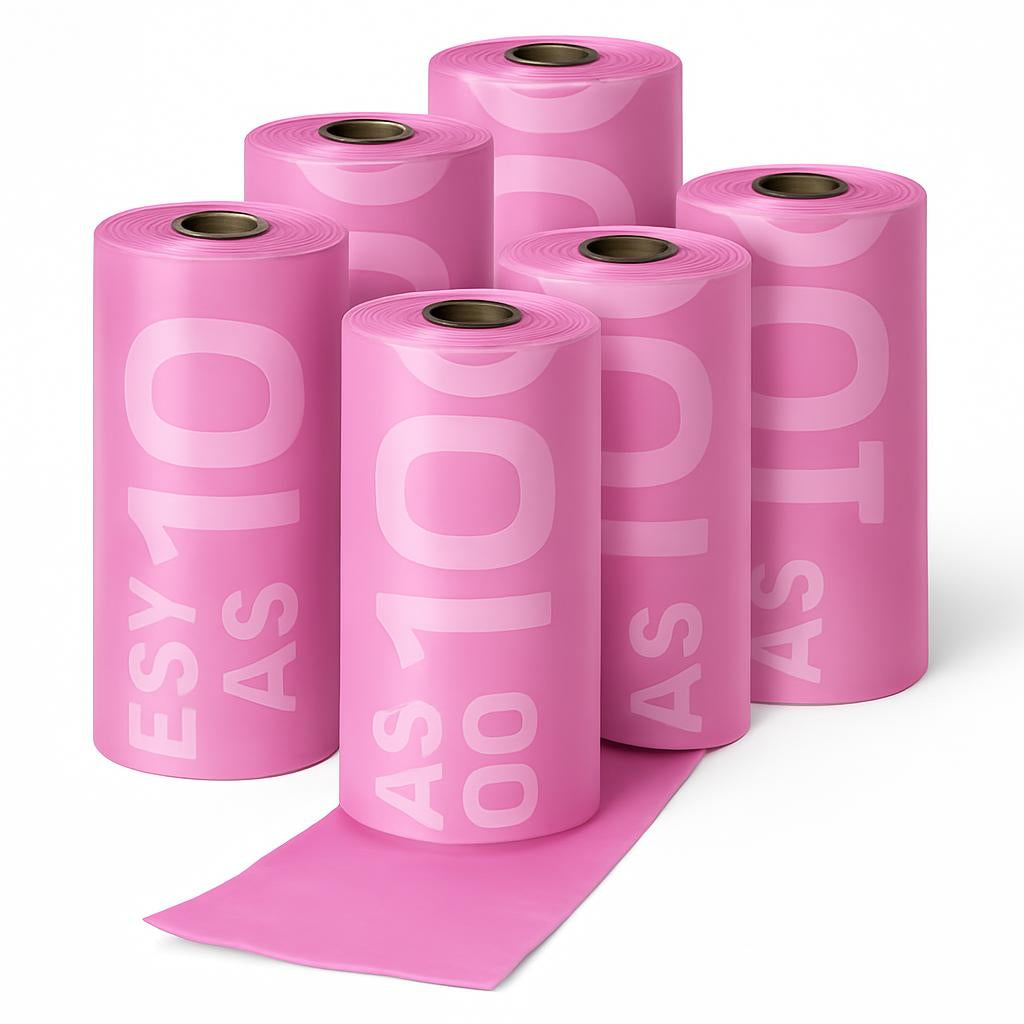 Eco-Friendly Pink Toilet Paper Rolls - Biodegradable & Plastic-Free