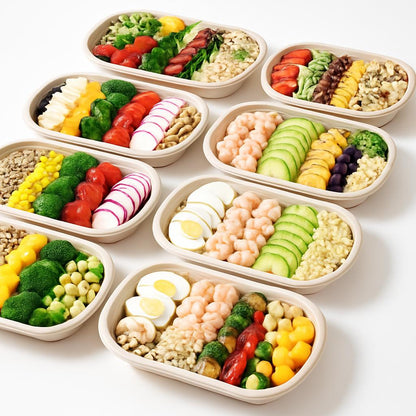 Eco-Friendly Biodegradable Soap Dishes - Beige Rectangular & Oval