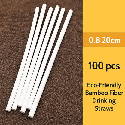 Eco-Friendly Bamboo Fiber Drinking Straws