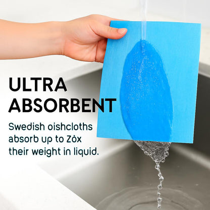 Eco-Friendly Swedish Dishcloth - Biodegradable Cleaning Cloth