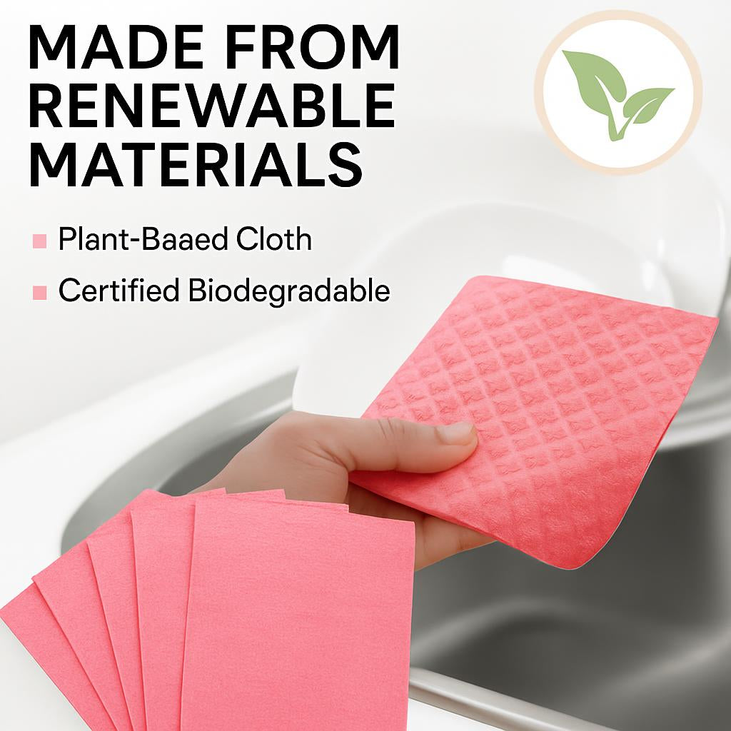 Eco-Friendly Swedish Dishcloth - Biodegradable Cleaning Cloth