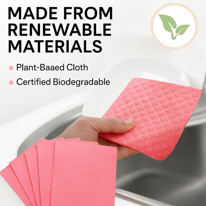 Eco-Friendly Swedish Dishcloth - Biodegradable Cleaning Cloth