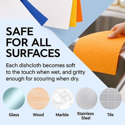 Eco-Friendly Swedish Dishcloth - Biodegradable Cleaning Cloth