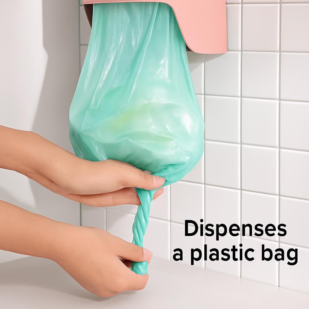 Pink Wall-Mounted Storage Organizer for Home Efficiency