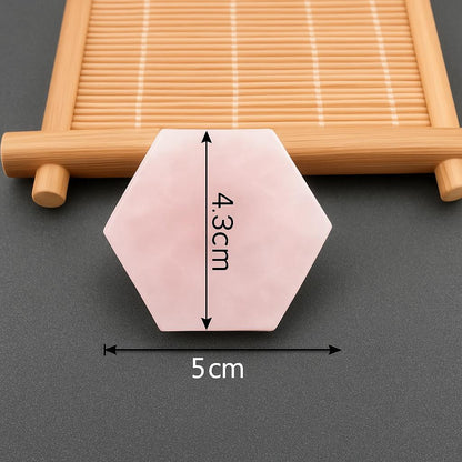 Eco-Friendly Hexagonal Natural Stone Coaster Set