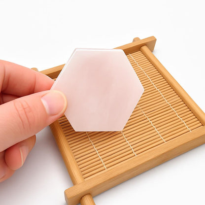 Eco-Friendly Hexagonal Natural Stone Coaster Set