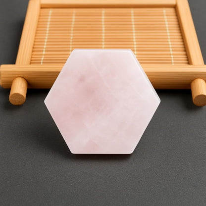 Eco-Friendly Hexagonal Natural Stone Coaster Set