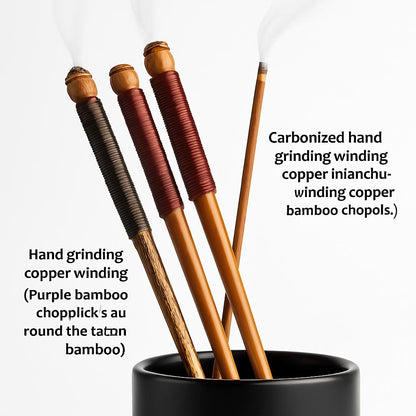 Eco-Friendly Natural Wood Incense Holder & Sticks