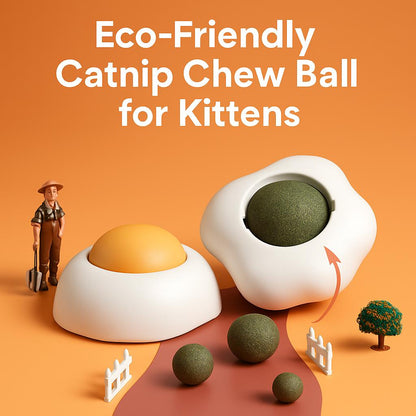 Eco-Friendly Catnip Chew Ball for Kittens