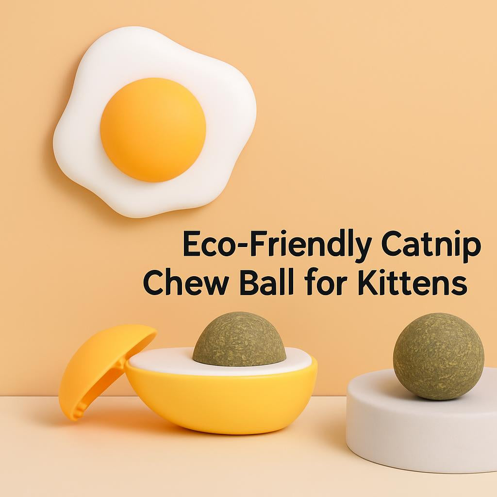Eco-Friendly Catnip Chew Ball for Kittens