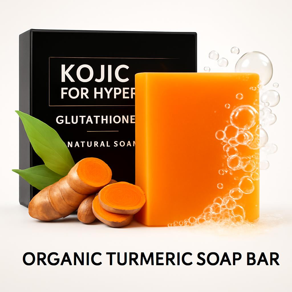 Organic Turmeric Soap Bar - Natural & Biodegradable